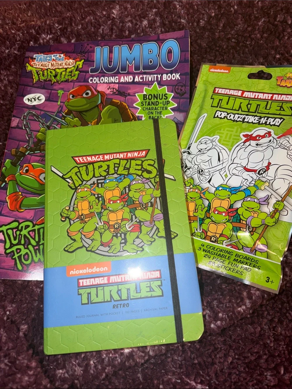 Nickelodeon Teenage Mutant Ninja Turtles Activity & Coloring Bundle, Journal NEW